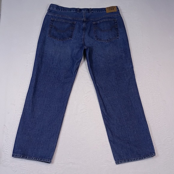 Vintage Chaps Jeans Mens Size 40x32 Straight Fit Blue Denim Relaxed Casual - Picture 3 of 16
